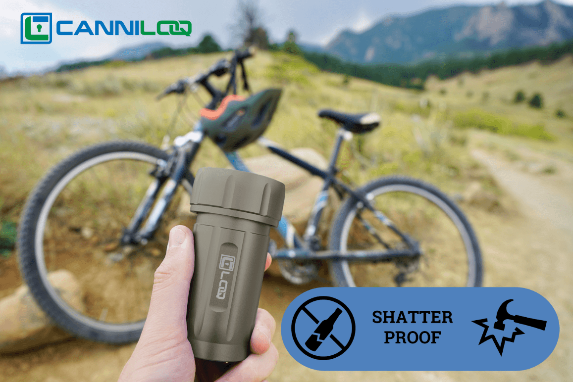 Corloq EDC120 Rugged Waterproof EDC Survival Tactical Storage Container Zytel Gray Body Black Cap - Corloq