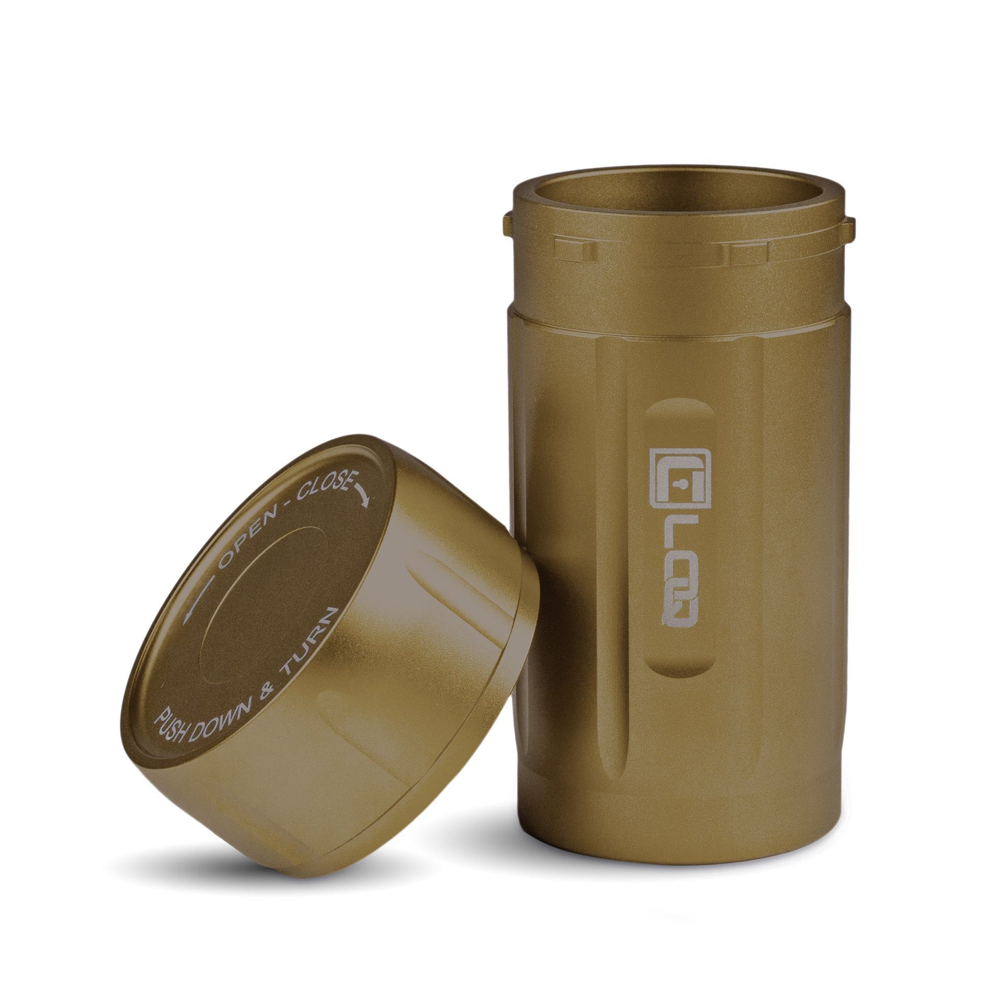 Corloq EDC120 Rugged Waterproof EDC Survival Tactical Storage Container Zytel Tan Body Tan Cap - Corloq