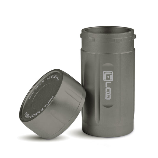 Corloq EDC120 Rugged Waterproof EDC Survival Tactical Storage Container Zytel Gray Body Gray Cap - Corloq